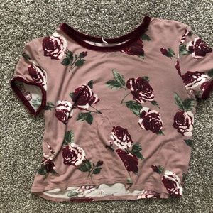 cute rose crop top